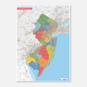 political map New Jersey