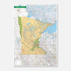 physical map Minnesota