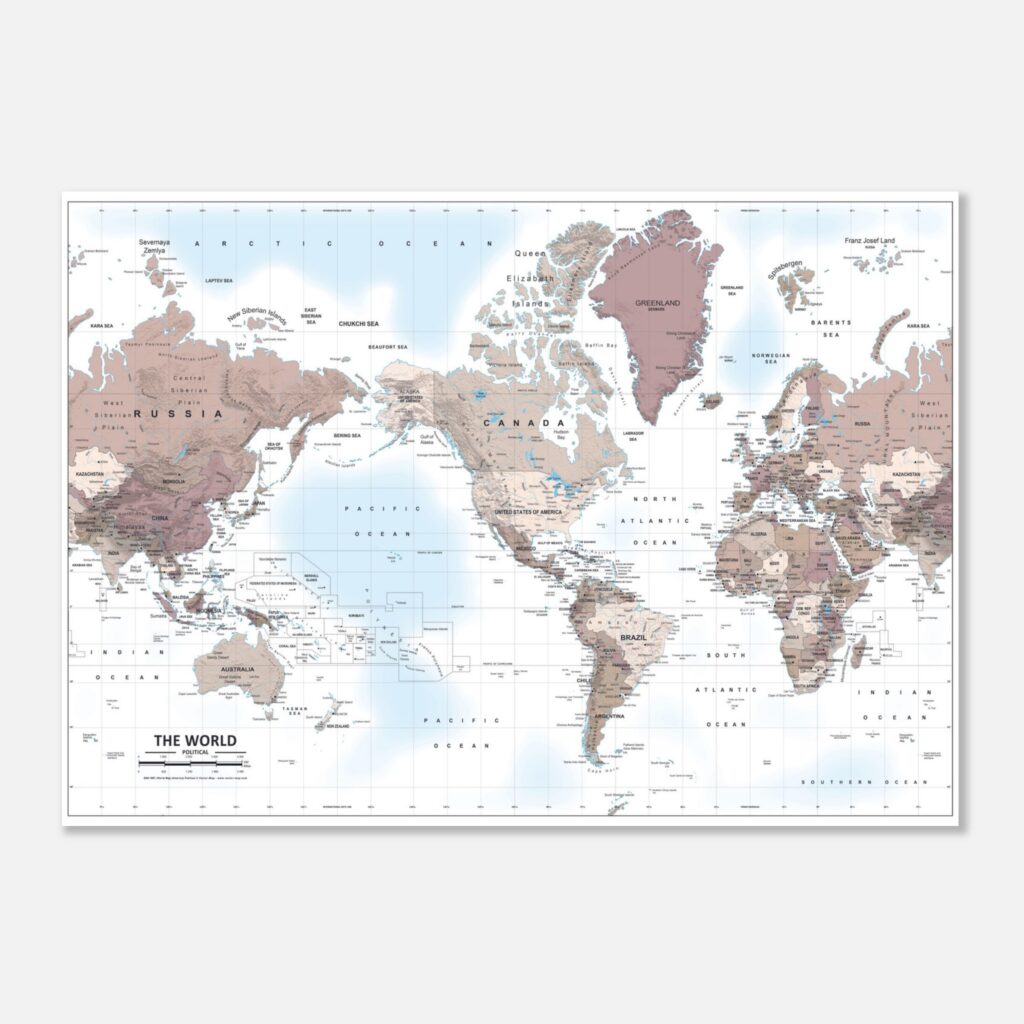 World Map Political (America)