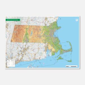 physical map Massachusetts
