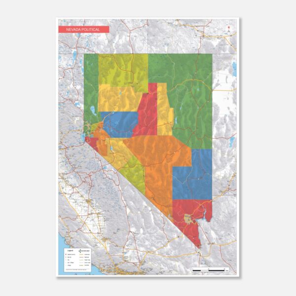 Political Map Nevada