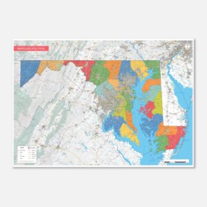 political map Maryland