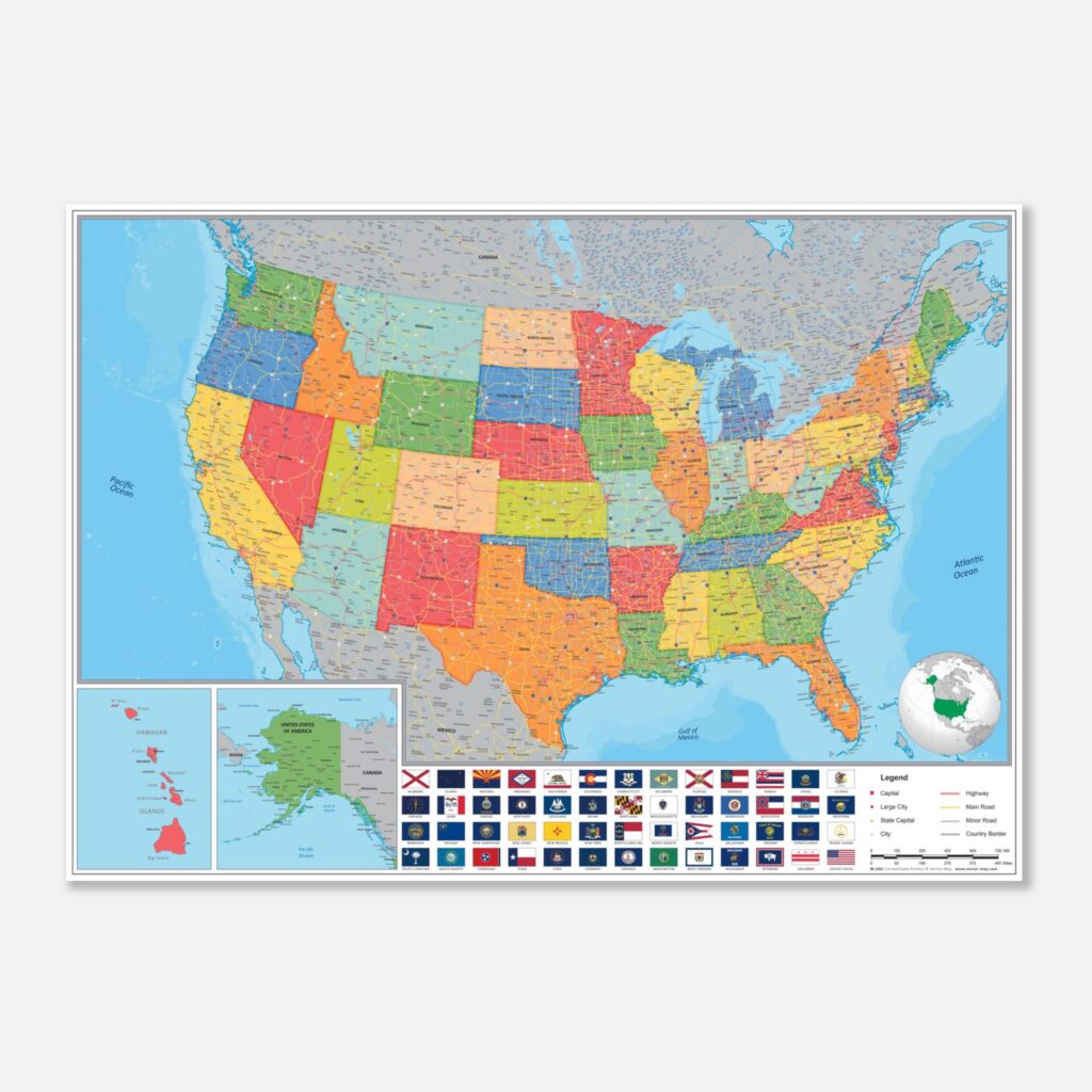 Political Map United States
