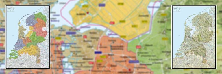 Gedetailleerde Nederland Kaarten