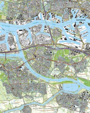 Topografische Kaart 37G Hoogvliet digitaal