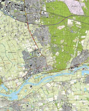 Topografische Kaart 39F Wageningen digitaal
