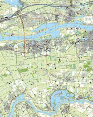 Topografische Kaart 39G Beneden-Leeuwen digitaal