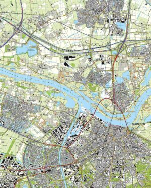 Topografische Kaart 40C Nijmegen digitaal