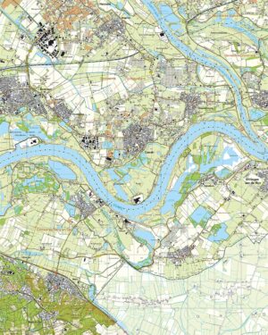 Topografische Kaart 40D Gendt digitaal