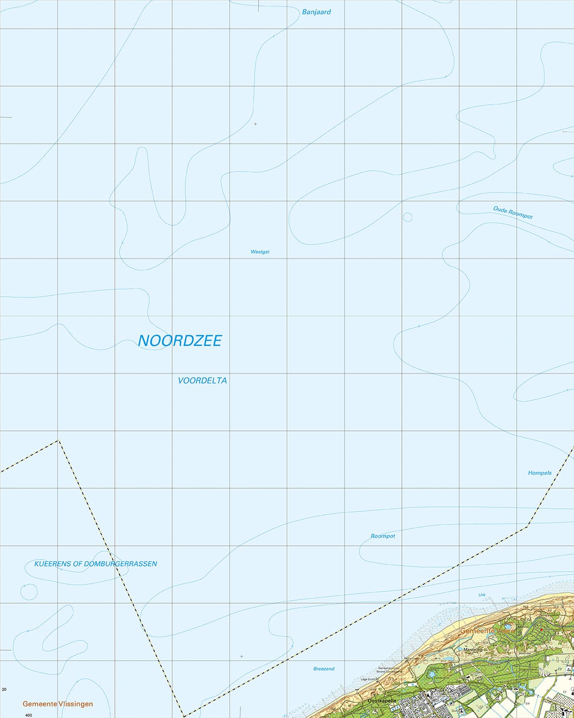 Topografische Kaart 42C Oostkapelle digitaal