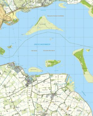 Topografische Kaart 42F Brouwershaven digitaal