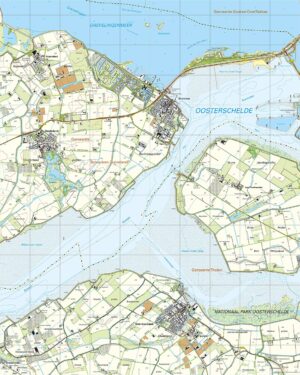 Topografische Kaart 43C Bruinisse digitaal