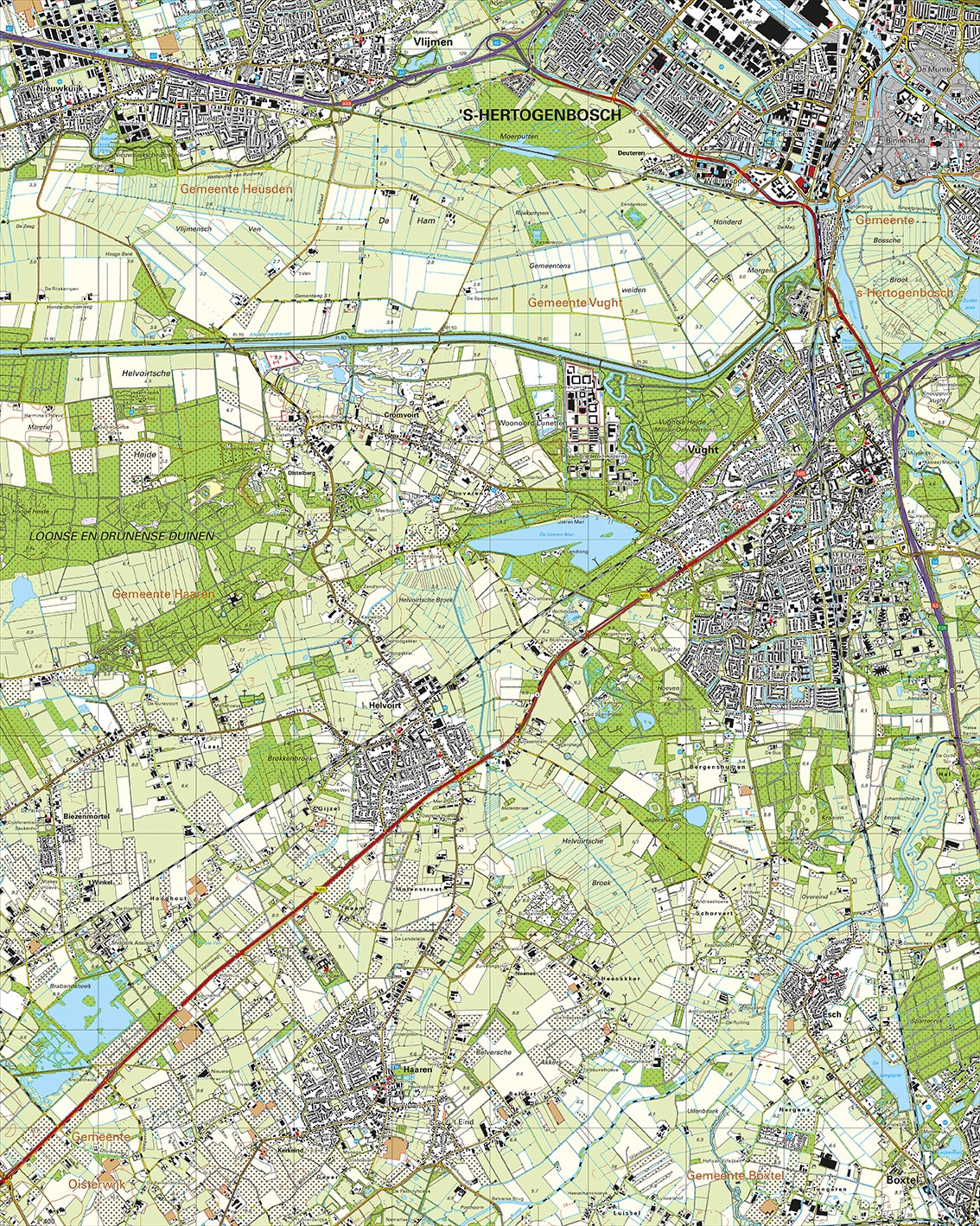 Topografische Kaart 45C 's-Hertogenbosch digitaal