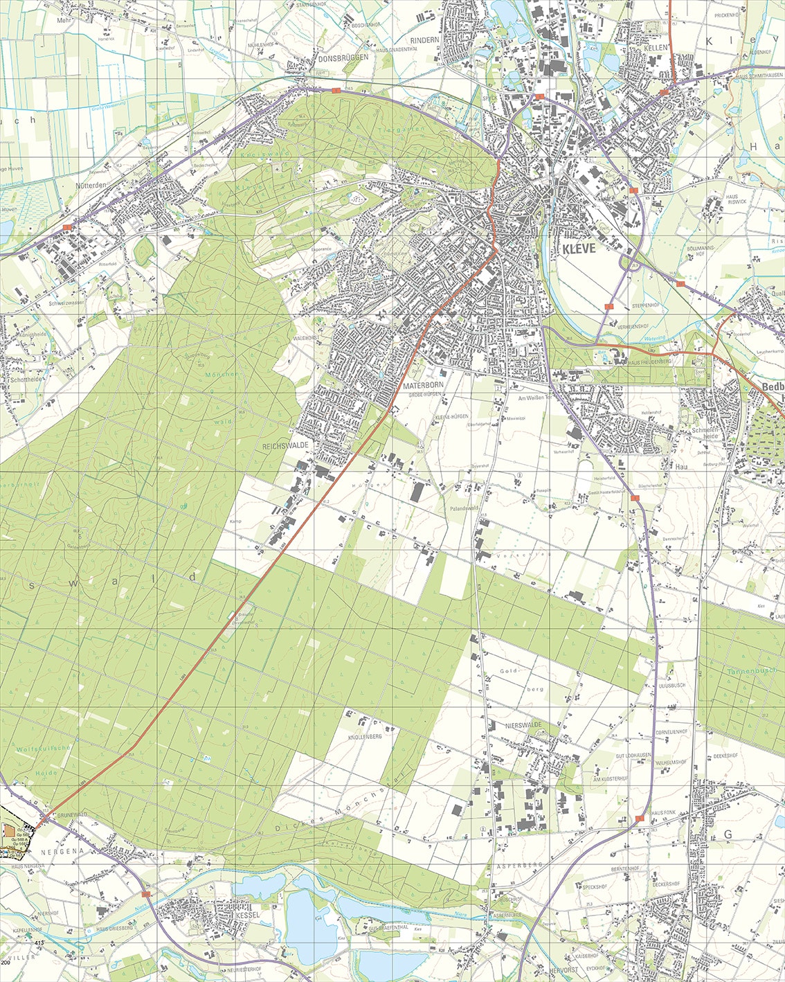 Topografische Kaart 46E Hekkens digitaal