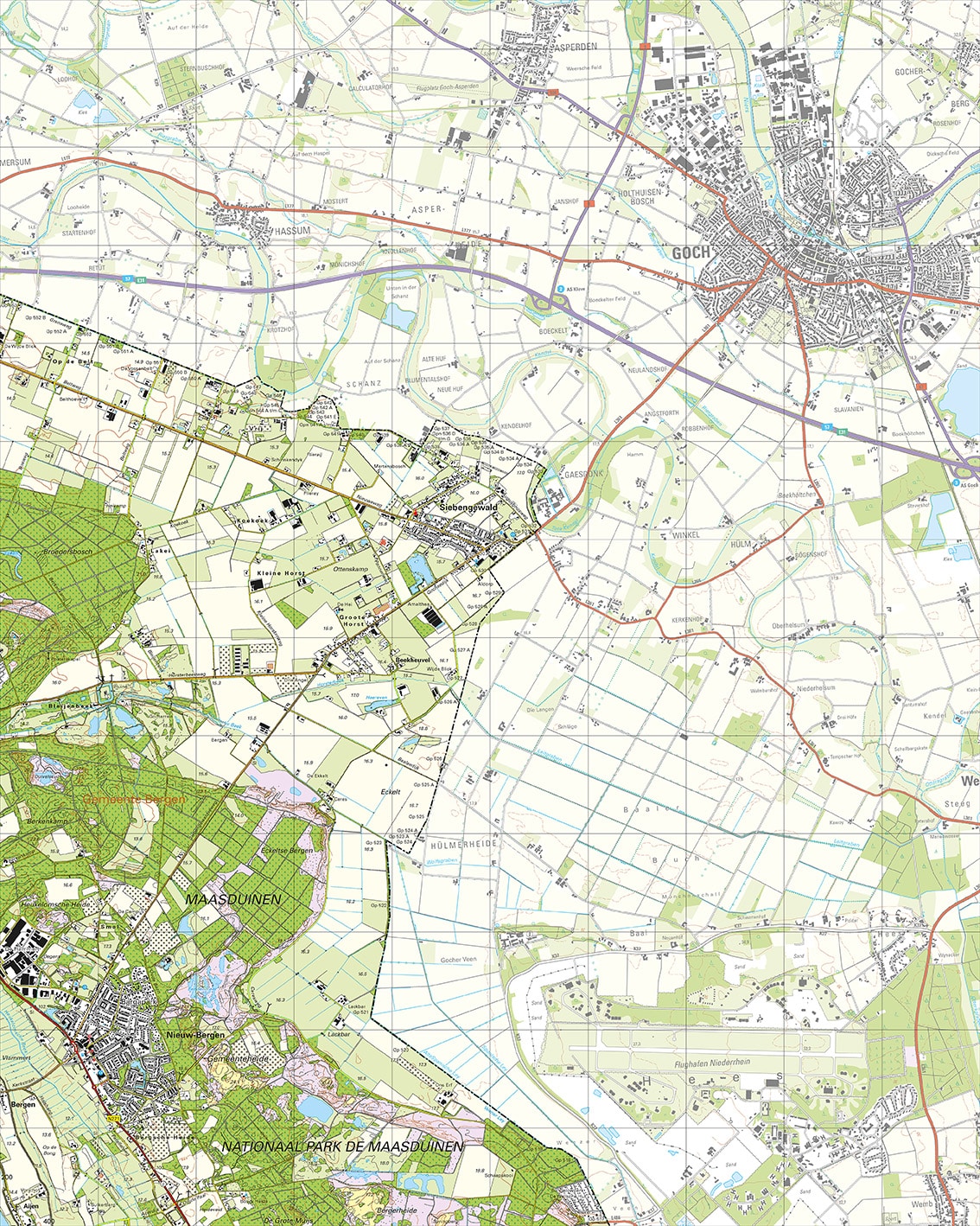Topografische Kaart 46G Nieuw-Bergen digitaal