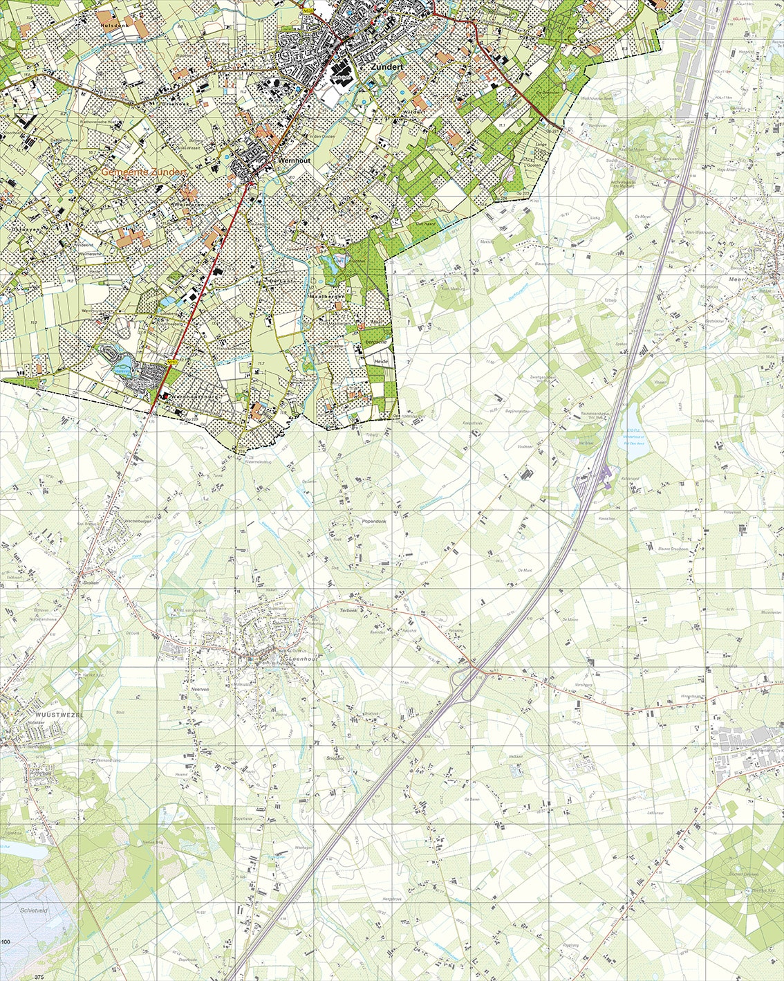 Topografische Kaart 50C Zundert digitaal
