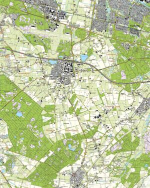 Topografische Kaart 50E Gilze digitaal
