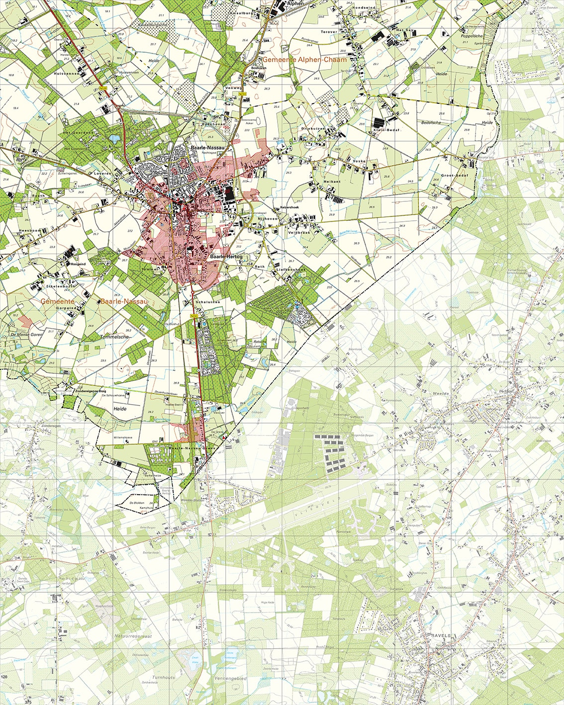 Topografische Kaart 50G Baarle-Nassau digitaal
