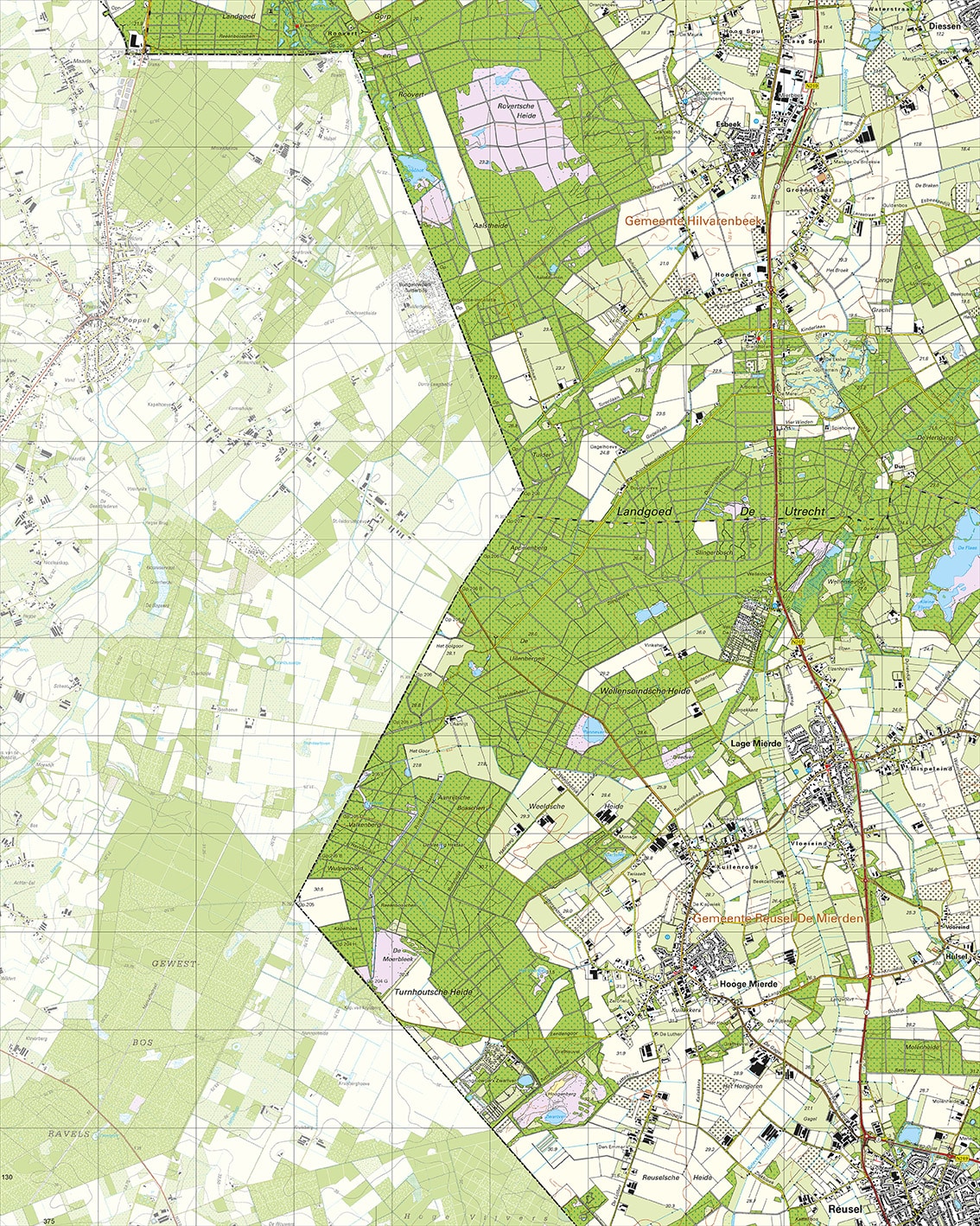 Topografische Kaart 50H Lage Mierde digitaal