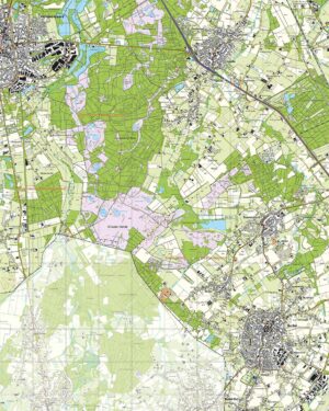 Topografische Kaart 57E Leende digitaal