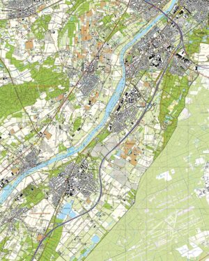 Topografische Kaart 58E Tegelen digitaal