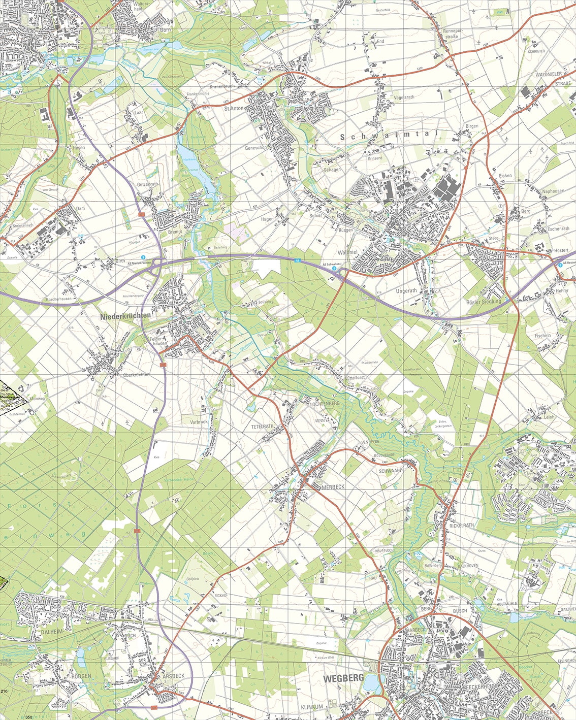 Topografische Kaart 58H Meinweg digitaal
