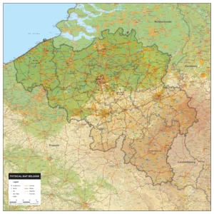 Natuurkundige Kaart België