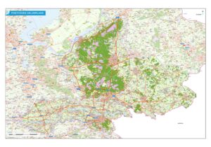 Postcodekaart provincie Gelderland