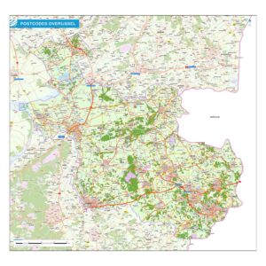 Postcodekaart provincie Overijssel