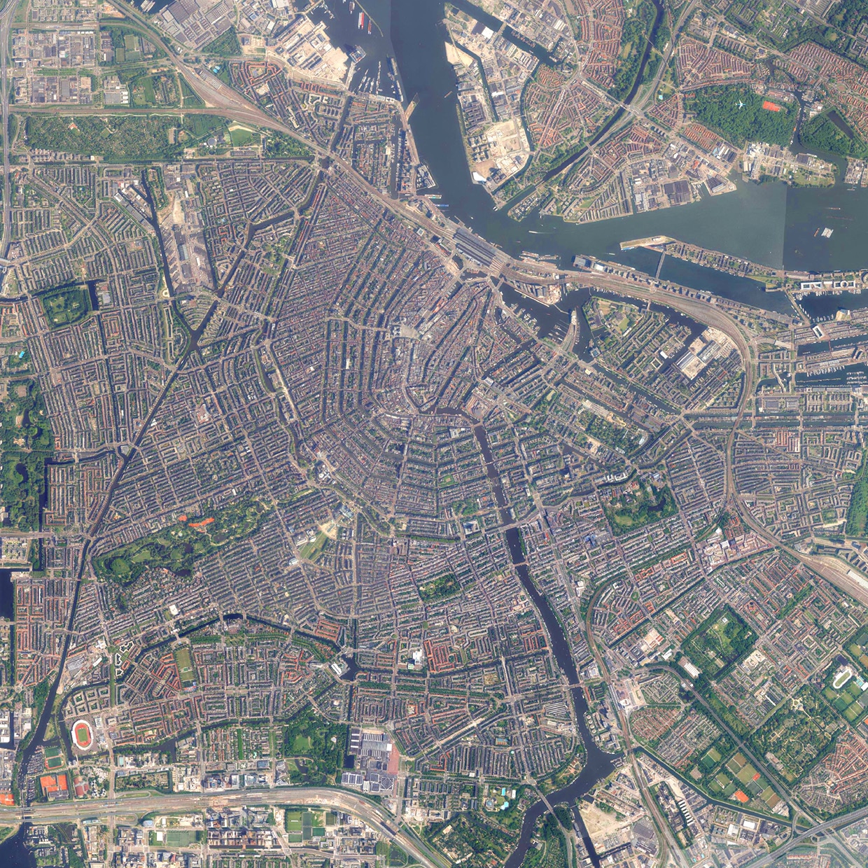 Luchtfoto Amsterdam - Afbeelding 2