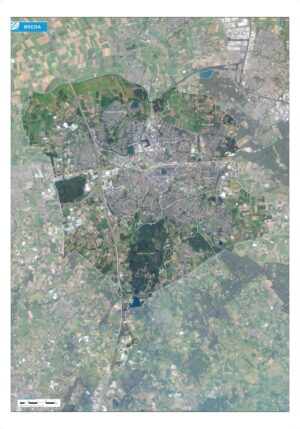 Luchtfoto Breda met wijken