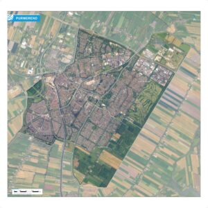 Luchtfoto Purmerend met wijken