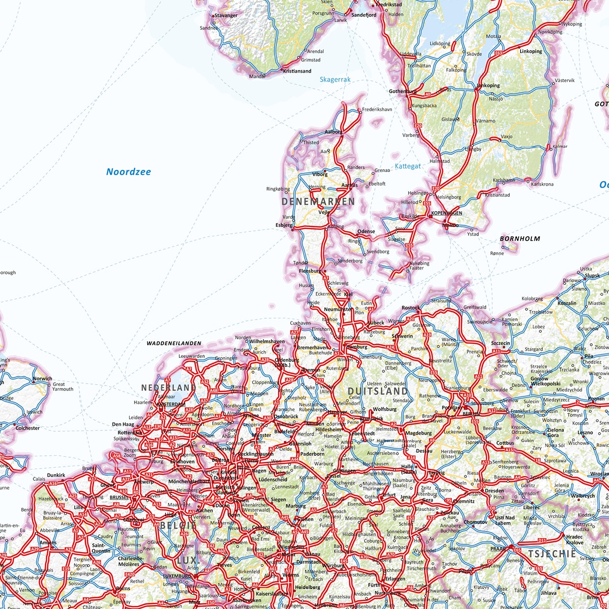 Wegenkaart Europa XL - Afbeelding 2