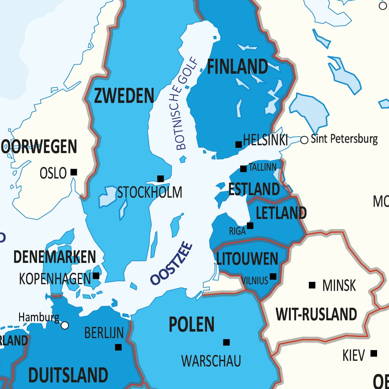 Kaart Europese Unie - Afbeelding 2