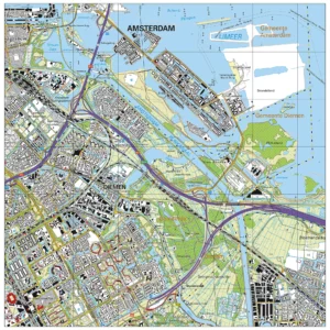 Topografische kaart Diemen