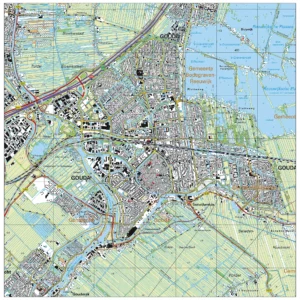 Topografische kaart Gouda
