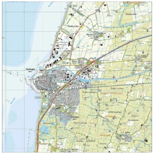 Topografische kaart Harlingen