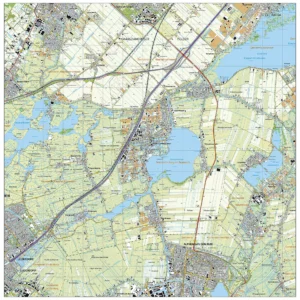 Topografische kaart Kaag en Braassem