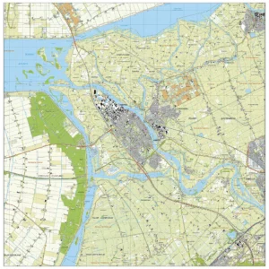 Topografische kaart Kampen