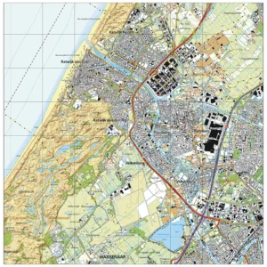 Topografische kaart Katwijk