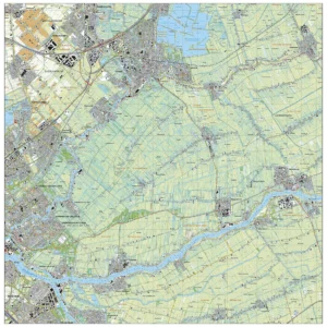 Topografische kaart Krimpenerwaard