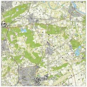Topografische kaart Landerd
