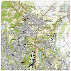 Topografische kaart Landgraaf