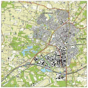 Topografische kaart Oldenzaal
