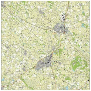 Topografische kaart Oost Gelre