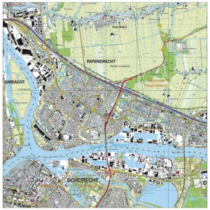 Topografische kaart Papendrecht
