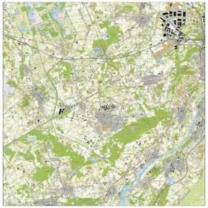 Topografische kaart Peel en Maas
