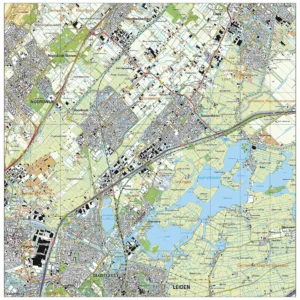 Topografische kaart Teylingen