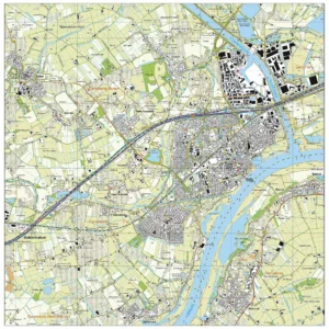 Topografische kaart Tiel