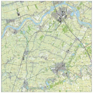 Topografische kaart Vijfheerenlanden
